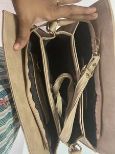 Beige Handbag