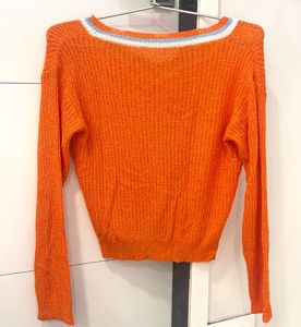 Orange Knit Sweater