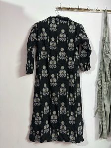 Black Printed Kurta
