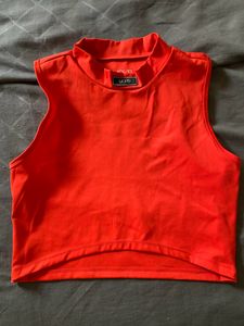 H&amp;M Orange Crop Top