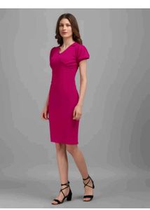 Chic Pink Sheath Dress