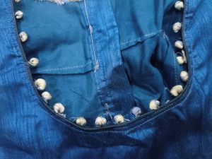 Stiched Blue Blouse