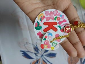 Wooden Alphabet Keychain