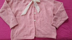 Pink Knit Cardigan