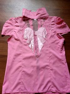 Pink Embellished Top🌷
