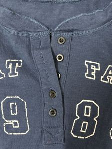 Printed Notch Neck Slim Fit Top from NewMe