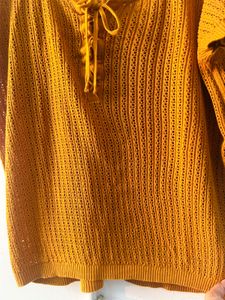 Mustard Knit Top