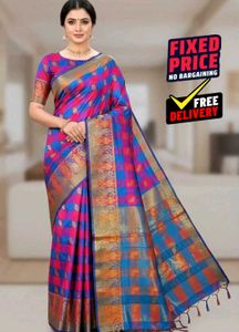 🛍️(Free Delivery) Like New Silk Saree ⭐⭐⭐⭐⭐