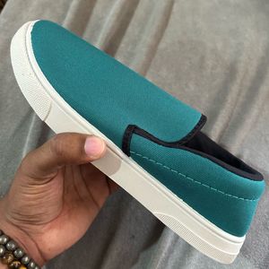 Teal Slip-on Loafers