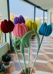Crochet Tulip Pack Of 1