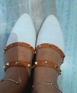 Street Style Store White Flats/Slippers
