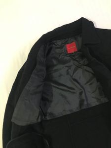 Black Woolen Long Coat Bust 34-36