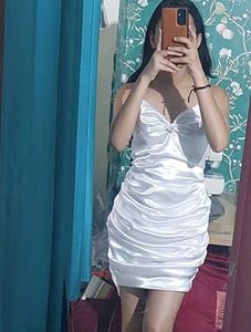 Bodycon Dress With Beads Saphegatti Sleeve