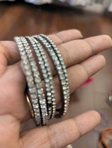Combo Of Silver Bangles