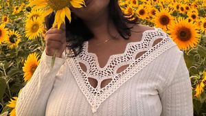 Elegant White Lace Top