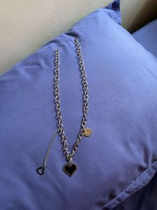 Pixel Heart Charm Necklace