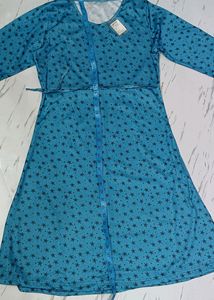 New Dress Frock Flared With Belt For Women