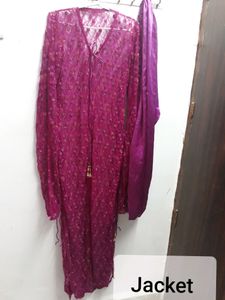 Dark Pink Heavy Net (Jacket style)