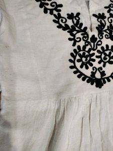 Linen cotton embroidered Tunic