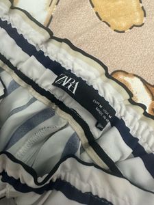 Striped Paperbag Waist Pants