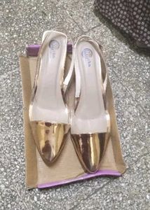 Nude Slingback Kitten Heels