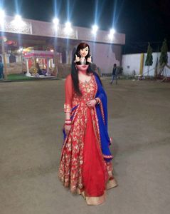 Gown With Dupatta Heavy Embroidered Ethnic Beauti