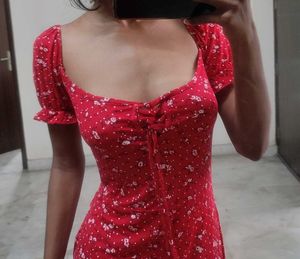 Girly Softcore Red Sundress.