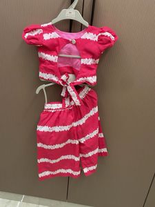 Backless Leheriya Ethnic Coord set