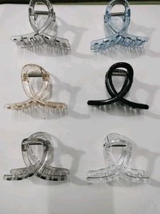 Abstract Wave Hair Claw Clips