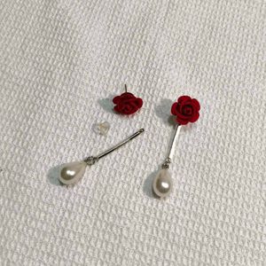 ROSE Pearl Drop Earrings