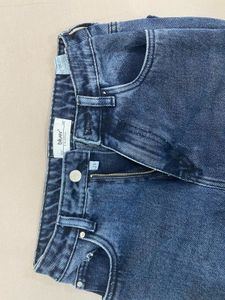 Charcoal Blue Mom Fit Jeans – Waist 28