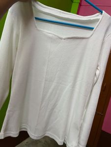 White Stretchable Top