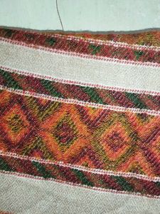 Ethnic Striped Wool Scarf