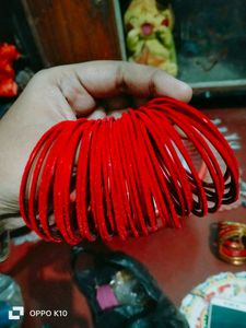 36pc red velvet bangles