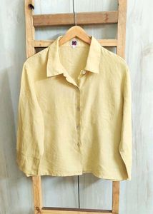 Linen Beige Colour Shirt Size-42-44
