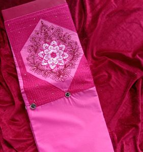 Pink Kurti Unstitched Material