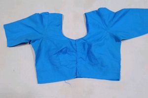 Royal Blue Traditional silk saree with Blouse