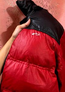 Red &amp; Black Puffer Jacket
