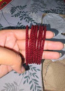 Red Glitter Bangles size 2&#34;8 inch