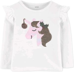 Carter's Unicorn Bear Sequin Graphic Tee