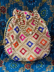 different Embroidered Potli Bag-1 piece