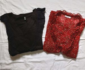 Red N Black Tops Combo