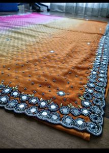 Mirror Work Multi colour Saree