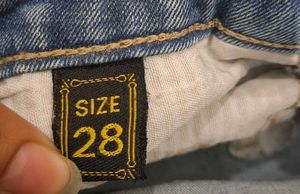 Blue casual denim jeans