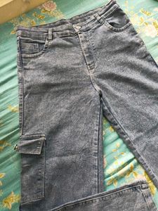 Blue Cargo Jeans for Women