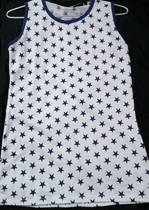 White Color Top With Little Star Design 😍