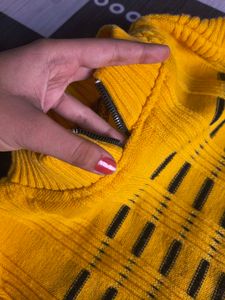 Yellow Patterned Sweater