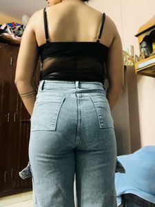 Denim Cargo Pants