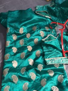 Teal Paisley Indian Outfit