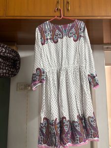 “Zudio” Paisley Retro Fusion Flare Dress